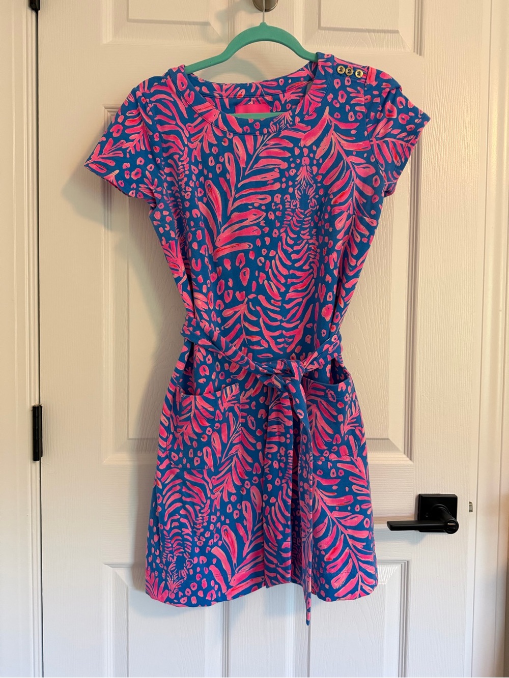 Lilly Pulitzer Blue and Pink Print Women’s Dress
